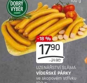 Vídeňské párky Premium Dobrý Výběr