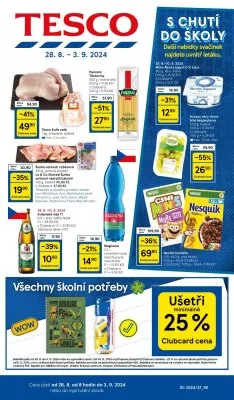 akční leták Tesco 28.8.2024-3.9.2024