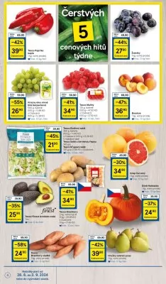 akční leták Tesco 28.8.2024-3.9.2024