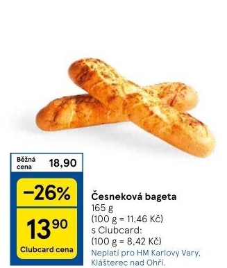 Bageta česneková
