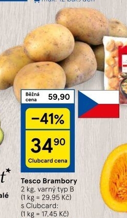 Brambory Tesco