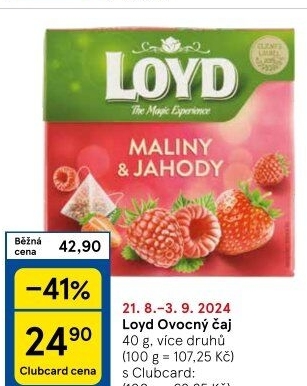 Čaj ovocný Loyd