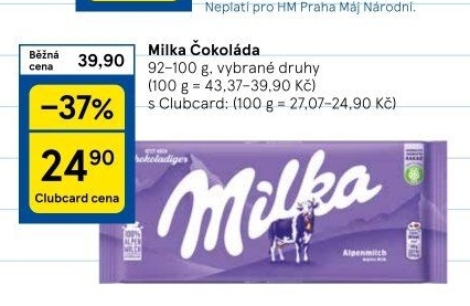 Čokoláda Milka