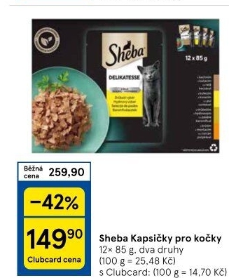 Kapsičky pro kočky Sheba