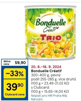 Konzervy Créatif Bonduelle
