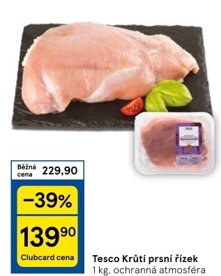Krůtí prsní řízky Tesco