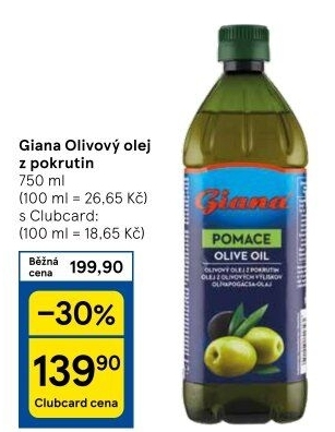 Olivový olej z pokrutin Giana