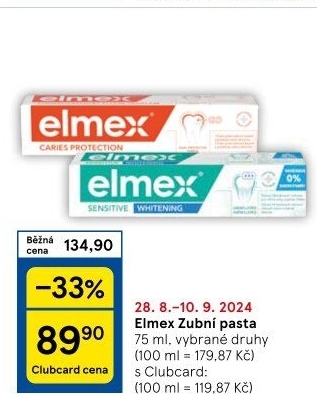 Pasty na zuby Elmex