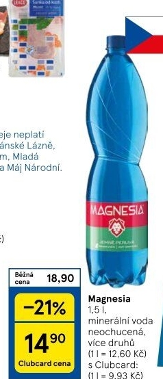 Přírodní voda Magnesia