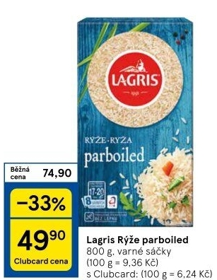 Rýže parboiled Lagris