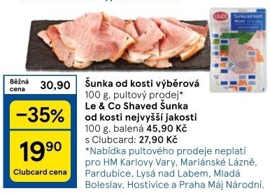 Šunka od kosti výběrová