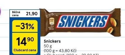 Tyčinka Snickers