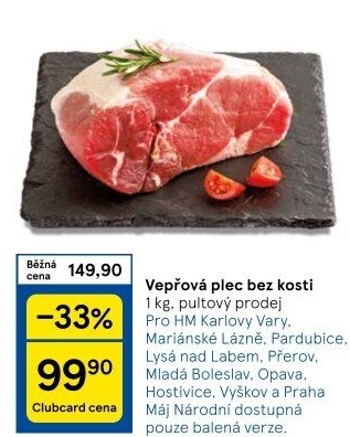 Vepřová plec bez kosti