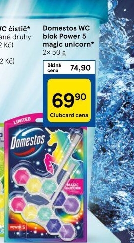 WC blok tuhý Power 5 Domestos