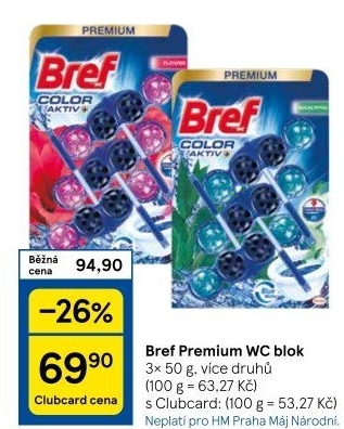 WC blok tuhý Premium Bref