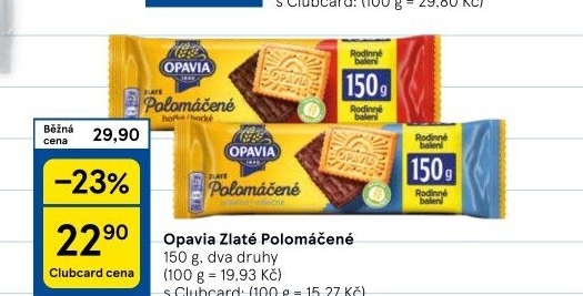 Zlaté polomáčené Opavia
