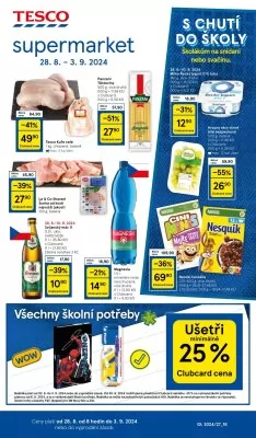 akční leták Tesco 28.8.2024-3.9.2024