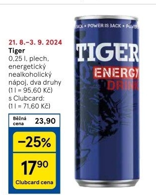 Energetický nápoj Tiger