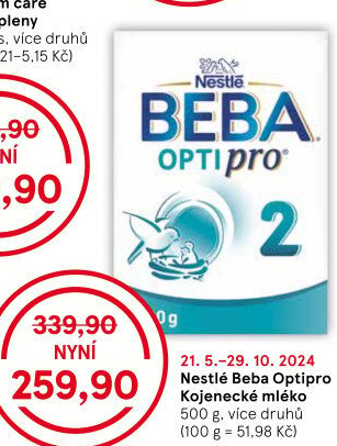 Mléčná výživa Beba Optipro Nestlé