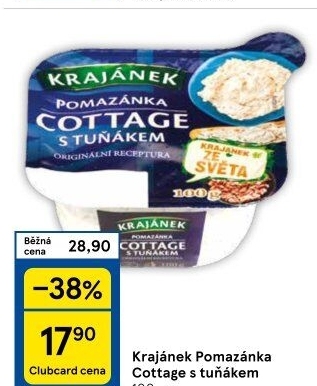 Pomazánka Cottage s tuňákem Krajánek