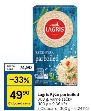 Rýže parboiled Lagris