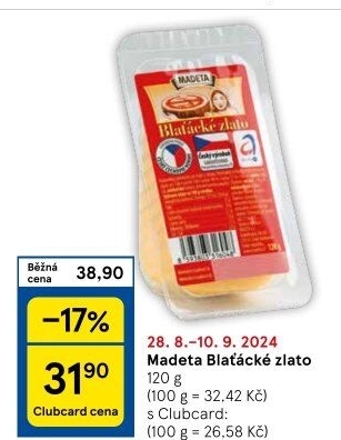 Sýr Blaťácké zlato Madeta