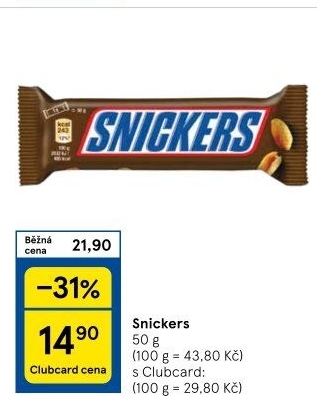 Tyčinka Snickers