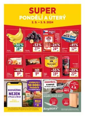 akční leták BILLA 28.8.2024-3.9.2024
