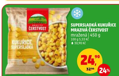 Kukuřice mražená Mrazivá Čerstvost