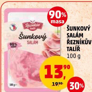 Salám šunkový Řezníkův talíř