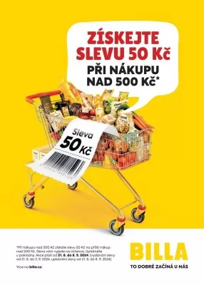 akční leták BILLA 28.8.2024-3.9.2024