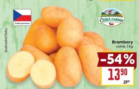 Brambory konzumní Česká farma