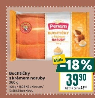 Buchtičky s krémem Naruby Penam