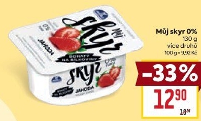 Dezert zakysaný ochucený Můj Skyr 0% Milko