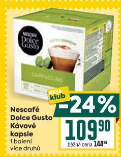 Kapsle Dolce Gusto Nescafé