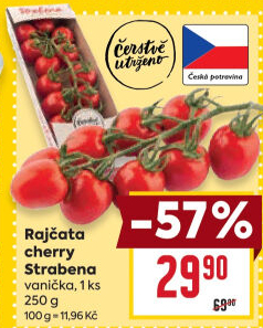 Rajčata cherry keříková Čerstvě utrženo