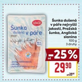 Šunka dušená nejvyšší jakosti LE&amp
