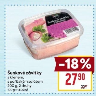 Šunkový závitek s křenem Gastro