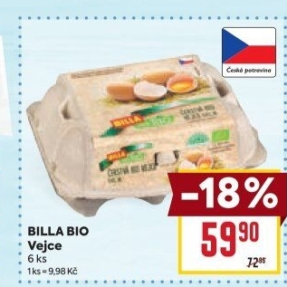 Vejce Bio Billa