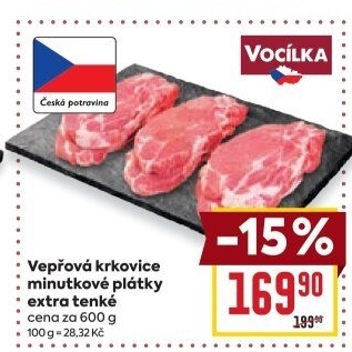 Vepřová krkovice bez kosti Vocílka