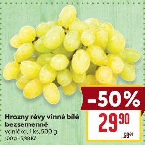 Hrozny bílé bezsemenné