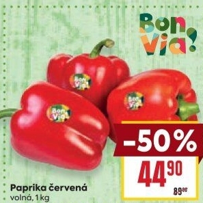 Paprika červená Billa Bonvia