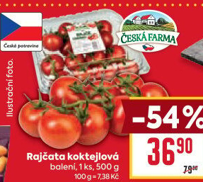 Rajčata koktejlová Česká farma