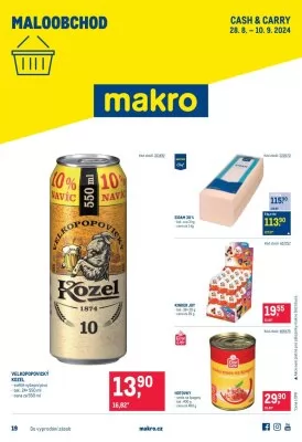 akční leták Makro 28.8.2024-10.9.2024