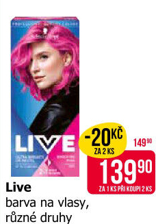 Barva na vlasy Live Schwarzkopf