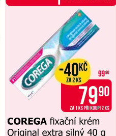 Fixační krém na zubní protézu Corega