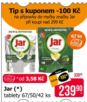 Kapsle do myčky Platinum Jar