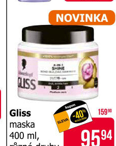 Maska na vlasy Gliss Kur Schwarzkopf