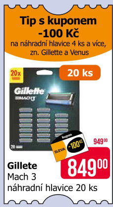 Náhradní hlavice pánské Mach 3 Gillette