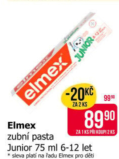 Pasta na zuby Junior Elmex